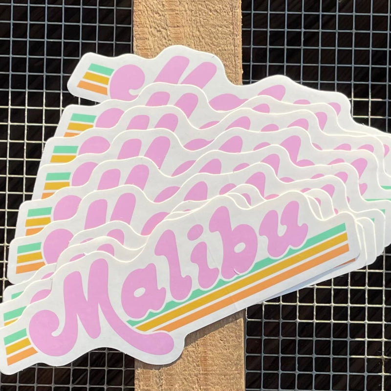 One Gun Sticker (Malibu Vibes Pink)
