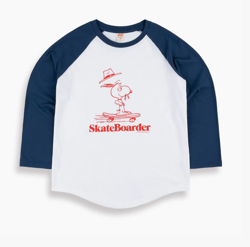 Skateboarder Baseball T-Shirt