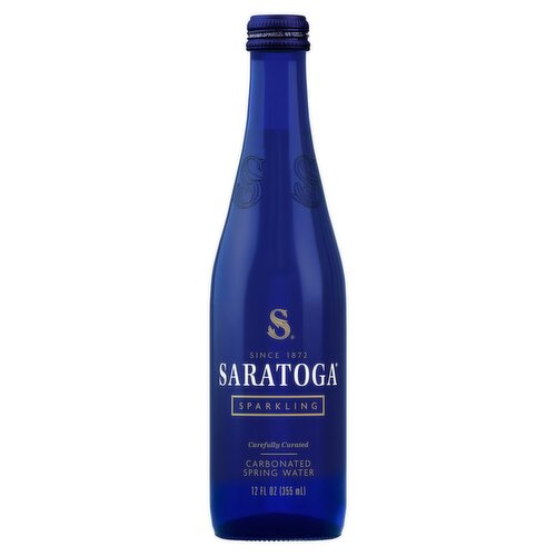 Saratoga Sparkling Glass Bottle 12floz (Small)