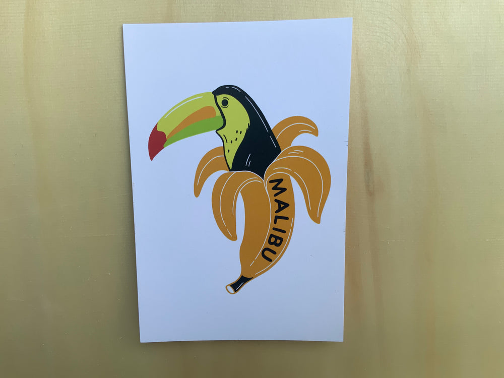 One Gun Postcard (Banana Toucan)