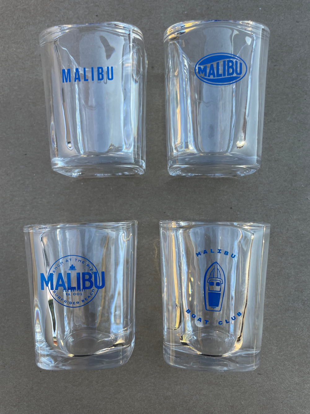 Malibu Shot Glass  - Blue