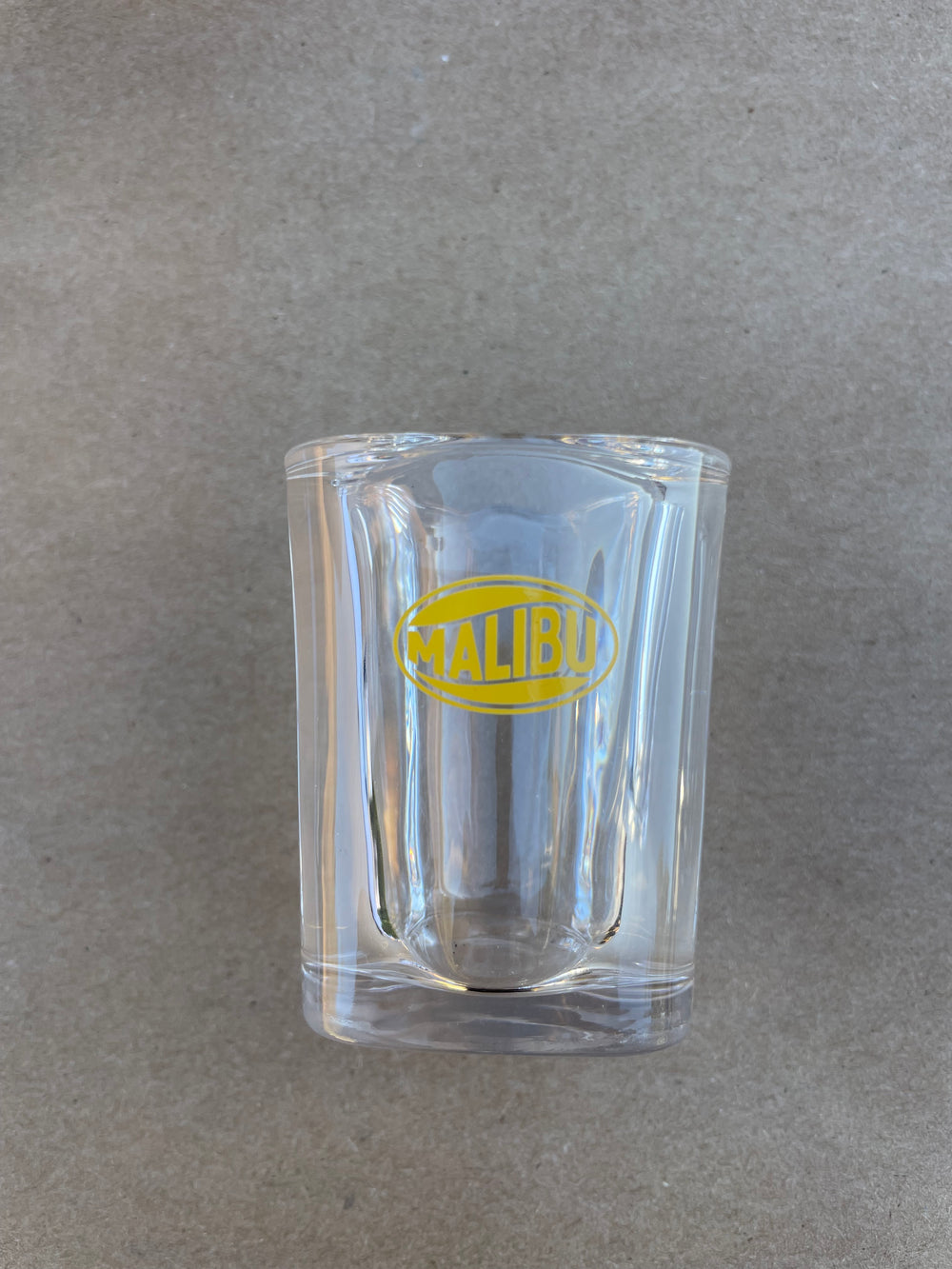 Vintage Malibu Shot Glass - Yellow