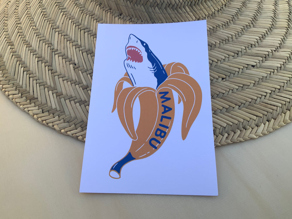 One Gun Postcard (Banana Shark)
