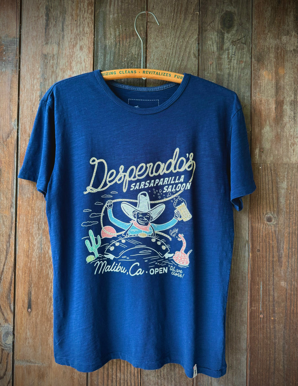 One Gun Ranch Dressing T-Shirt Navy - (Desperado's Sarsaparilla Saloon)