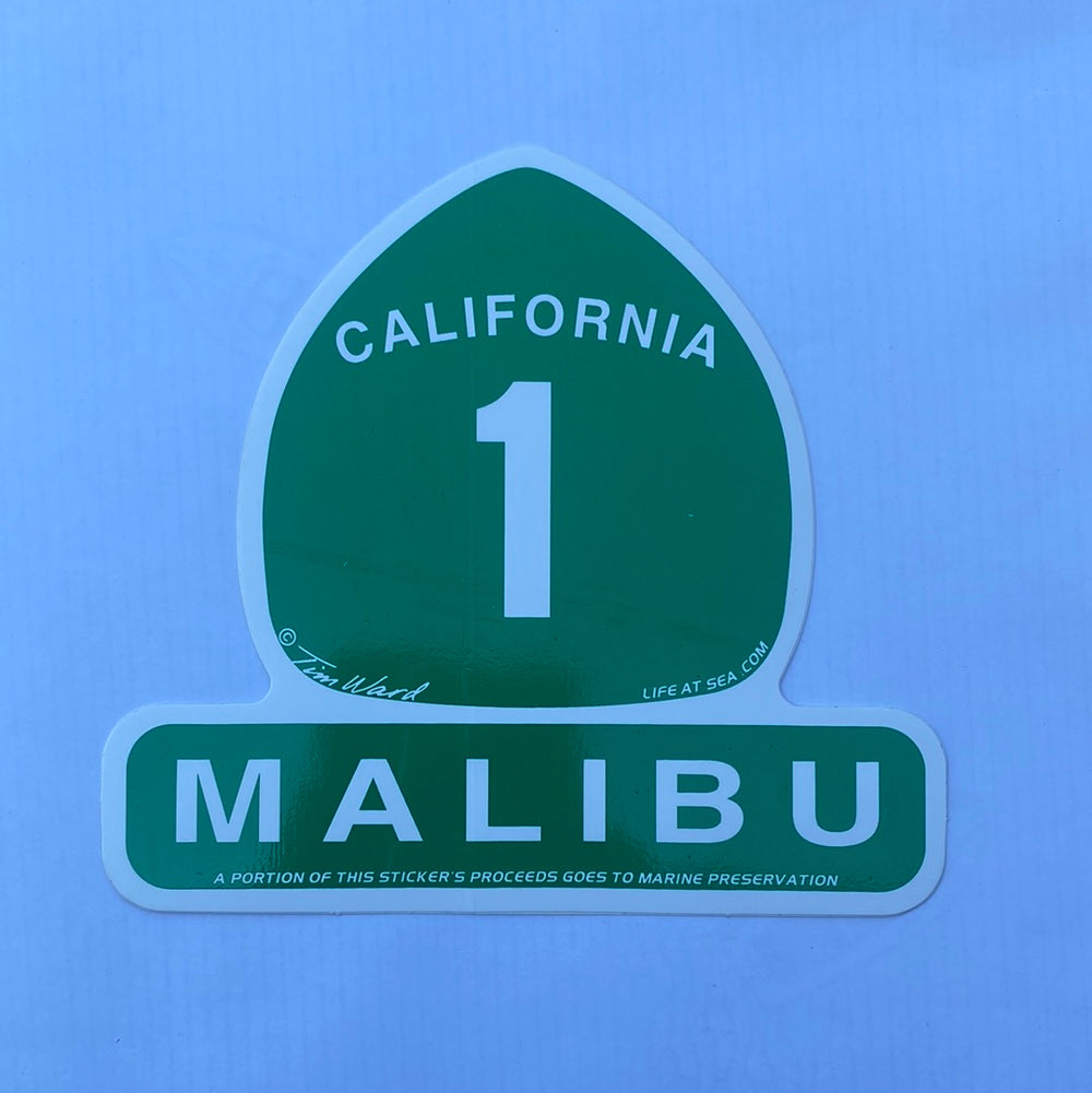 Tim Ward MALIBU Large  Stickers