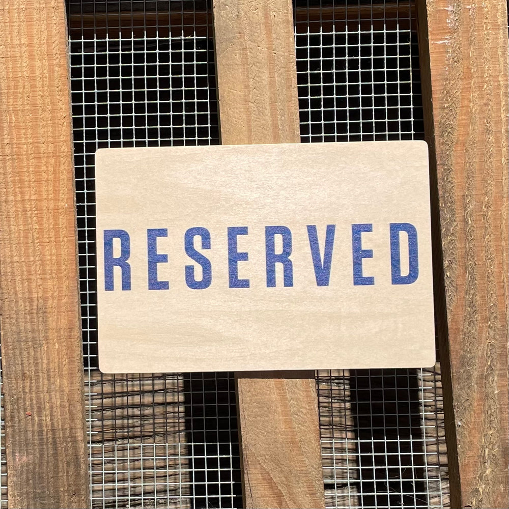 One Gun Wooden Postcard (Reserved)