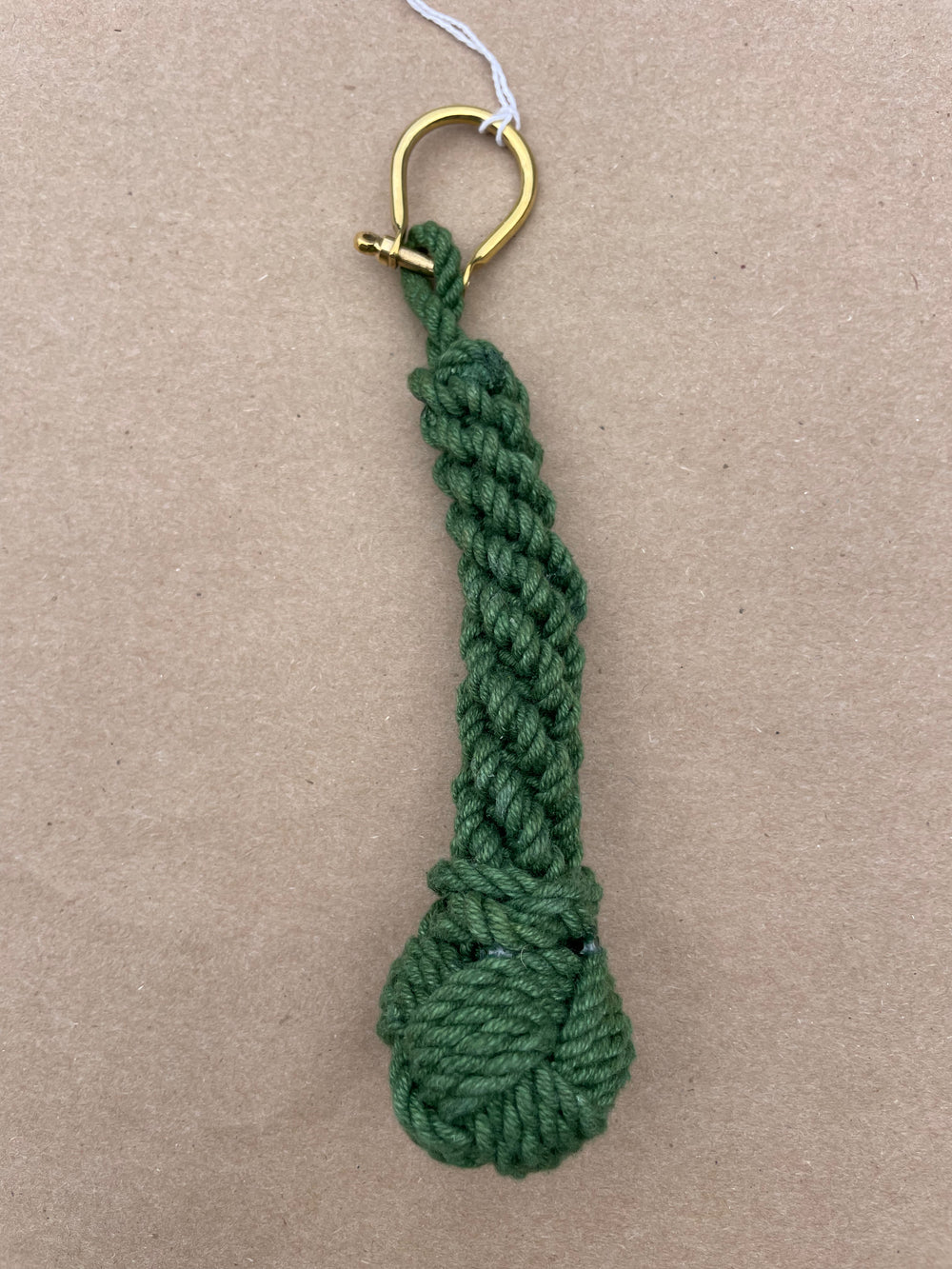 Monkey Fist Braid Key Chain/ Green