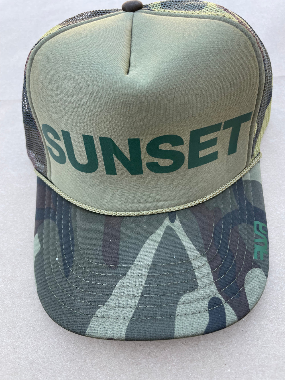 CAMOUFLAGE cap SUNSET green