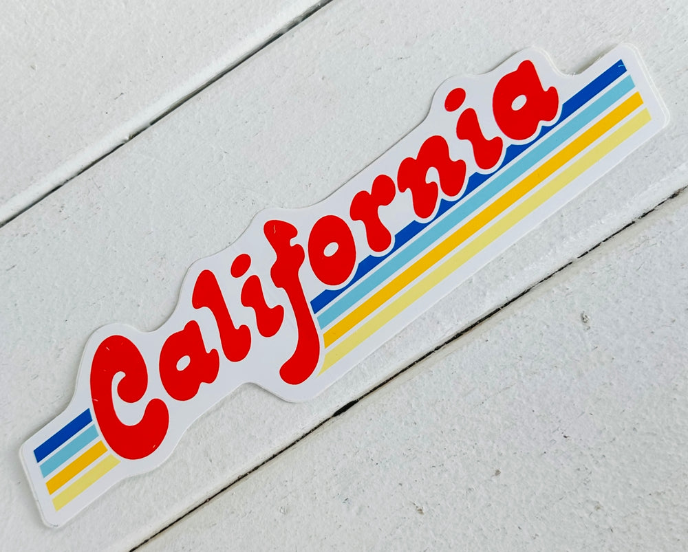One Gun Sticker (California Vibes Red)
