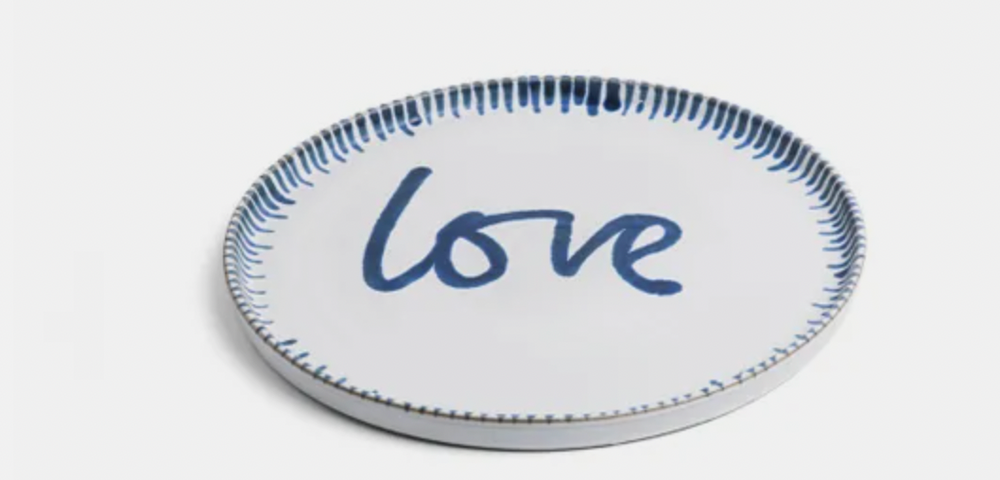 Blue Love Side Plate