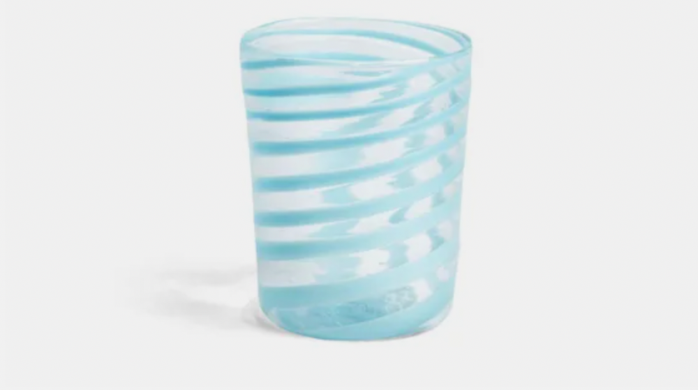 Murano Blue Stripe Glass