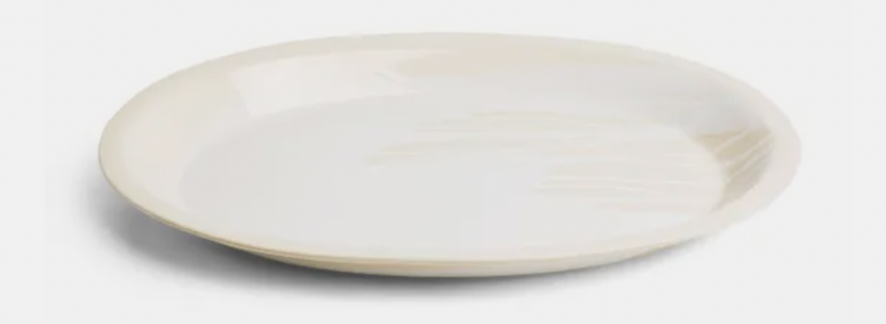 Slip White Platter