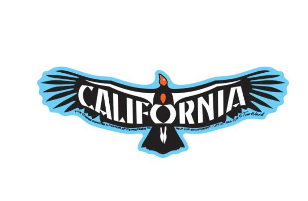 Tim Ward CALIFORNIA Small Stickers