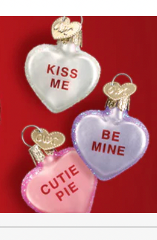 Red Heart Ornaments