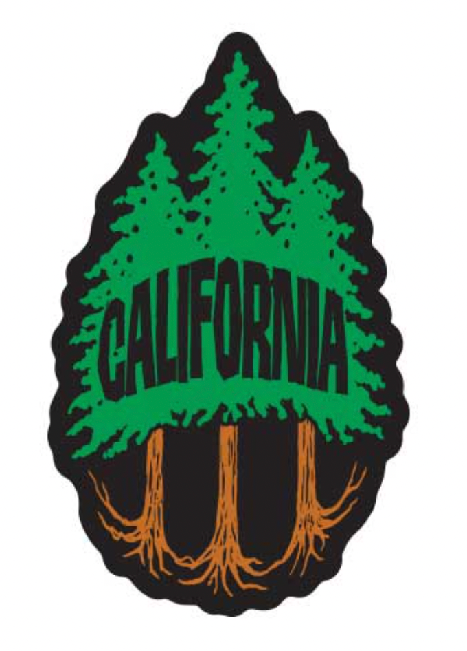 Tim Ward CALIFORNIA Large Stickers