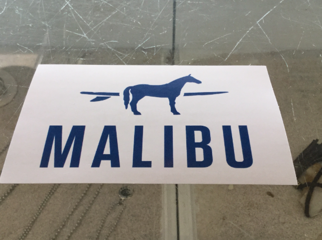 One Gun Sticker (Horse W/ Board)