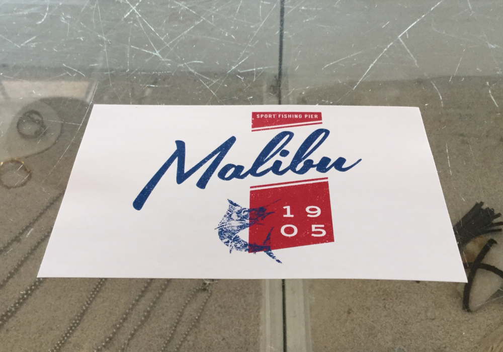 One Gun Sticker (Malibu Marlin 1905)