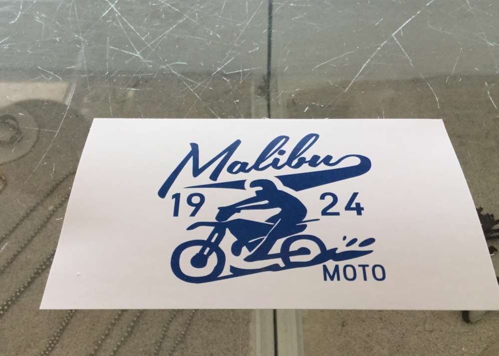 One Gun Sticker (Malibu Moto)