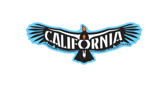 Tim Ward CALIFORNIA Large Stickers