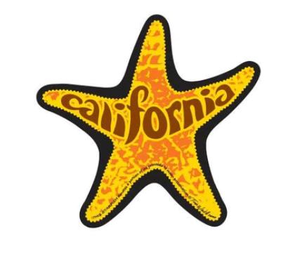 Tim Ward CALIFORNIA Large Stickers
