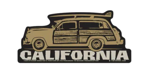 Tim Ward CALIFORNIA Large Stickers