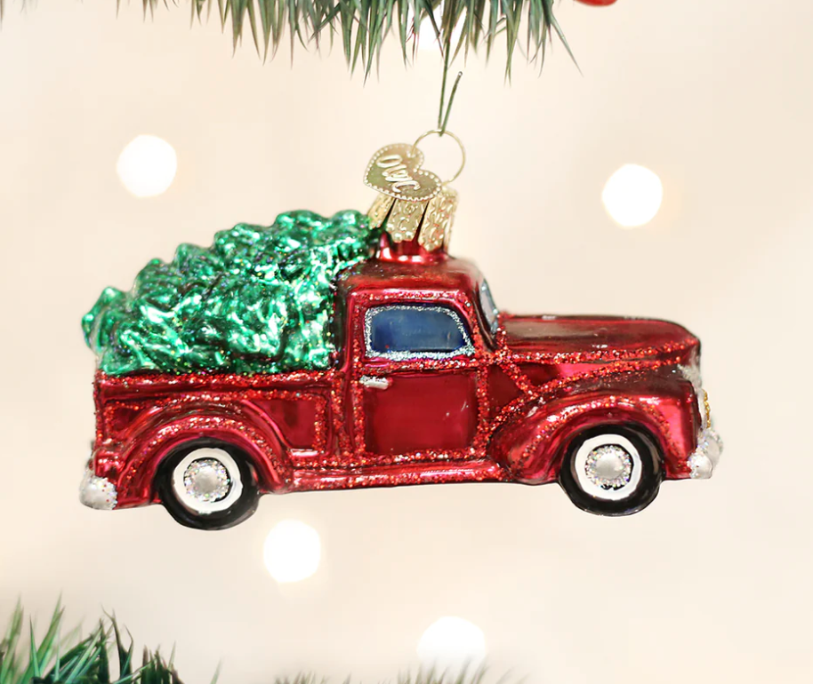 Old Truck with Tree Ornament