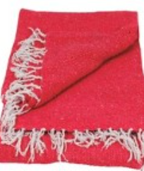 Woven Beach Blanket /Hot Pink