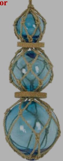 S/3 Rope Buoys / All Light Blue
