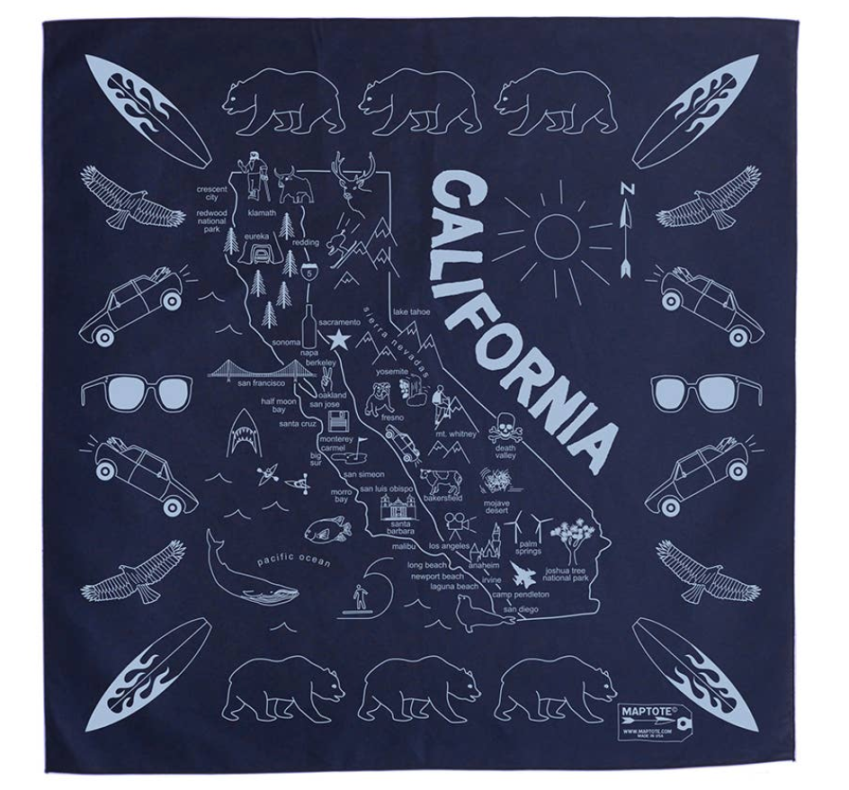 California Bandana / Navy