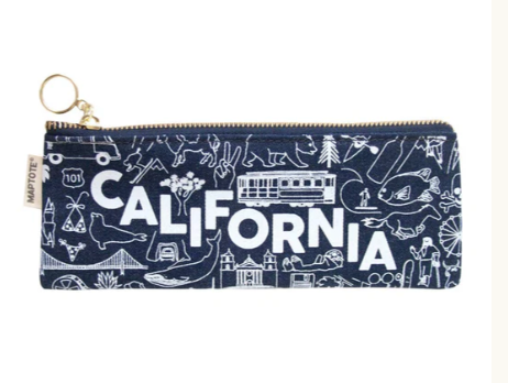 California Pencil  Pouch/ Denim