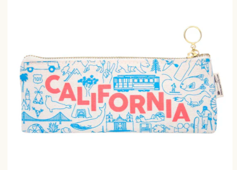 California Pencil  Pouch/ Natural