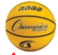 Size 7 Rubber Basketball, Yellow