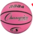 Size 7 Rubber Basketball, Pink