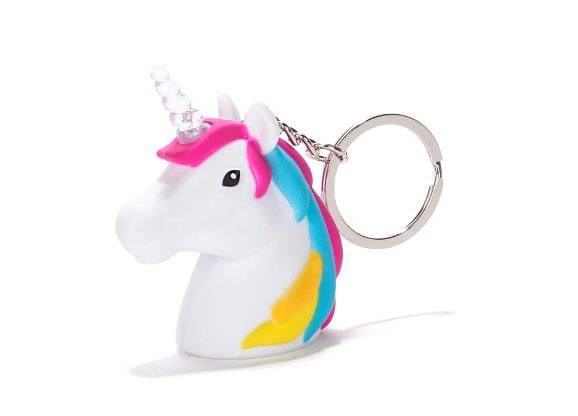 Unicorn LED Keychain