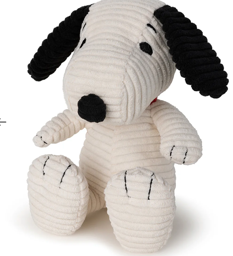 Plush Snoopy  ECO Corduroy Cream /  7.5"