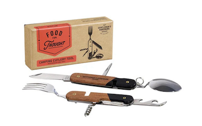Camping Cutlery Tool, Wood
