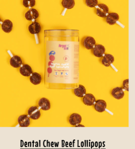 Dental Chew Beef Lollipops