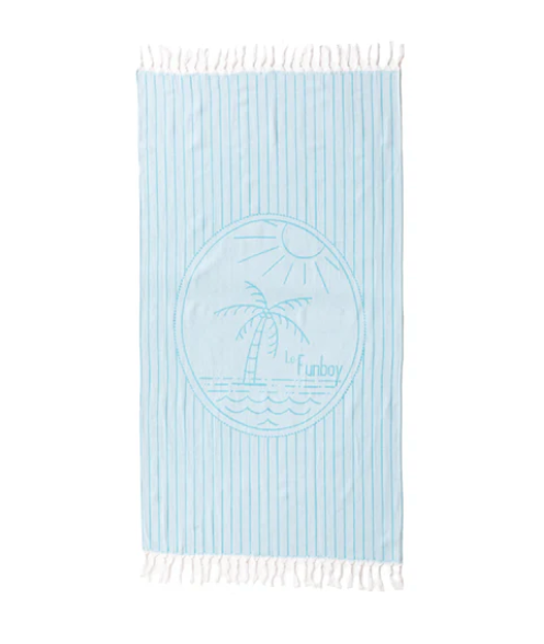Turkish  Beach Towel - light blue