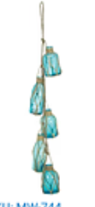 S/5 Bottle Buoys Light Blue