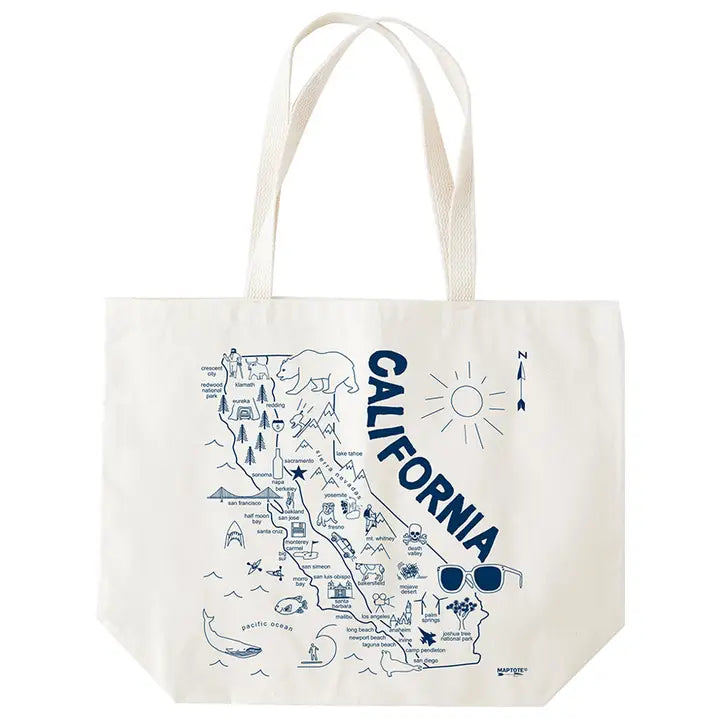 California Beach Tote - Cotton Canvas