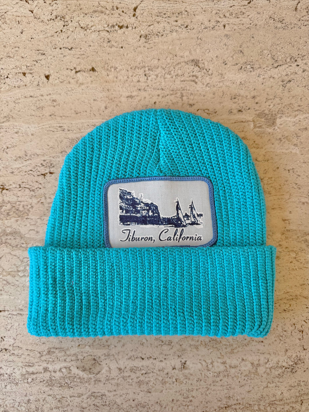 Blue Momo Beanie "Tiburon"/ 1 patch