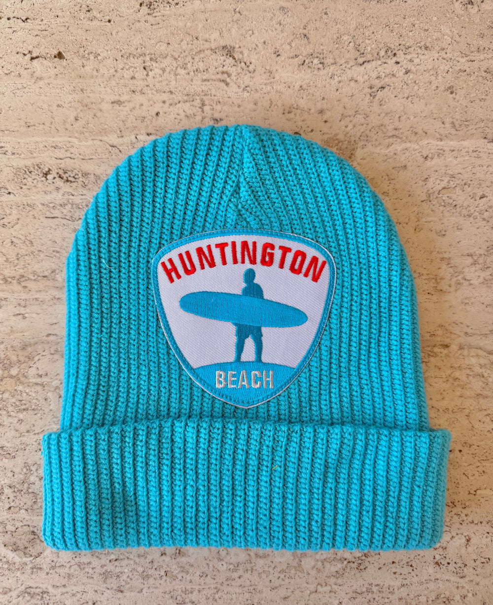 Blue Momo Beanie "Huntington Beach"/ 1 patch