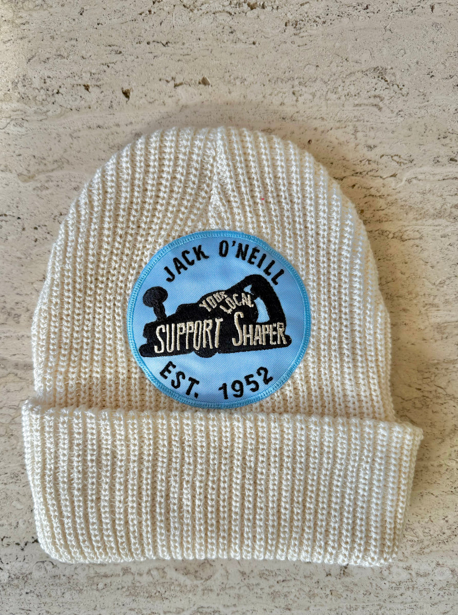 White Momo Beanie 
