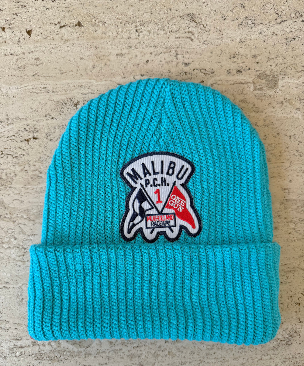 Blue Momo Beanie "Malibu PCH"/ 1 patch