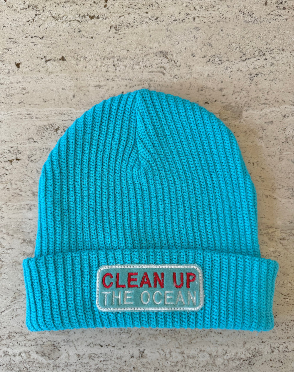 Blue Momo Beanie "Clean-Up The Ocean"/ 1 patch