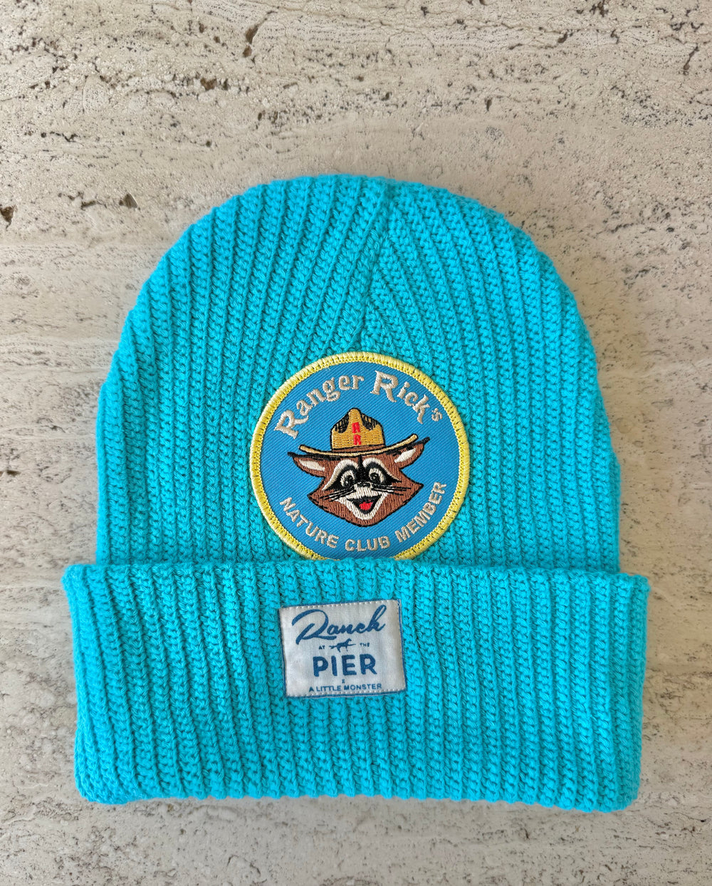 Blue Momo Beanie "Ranger Rick"/ 1 patch