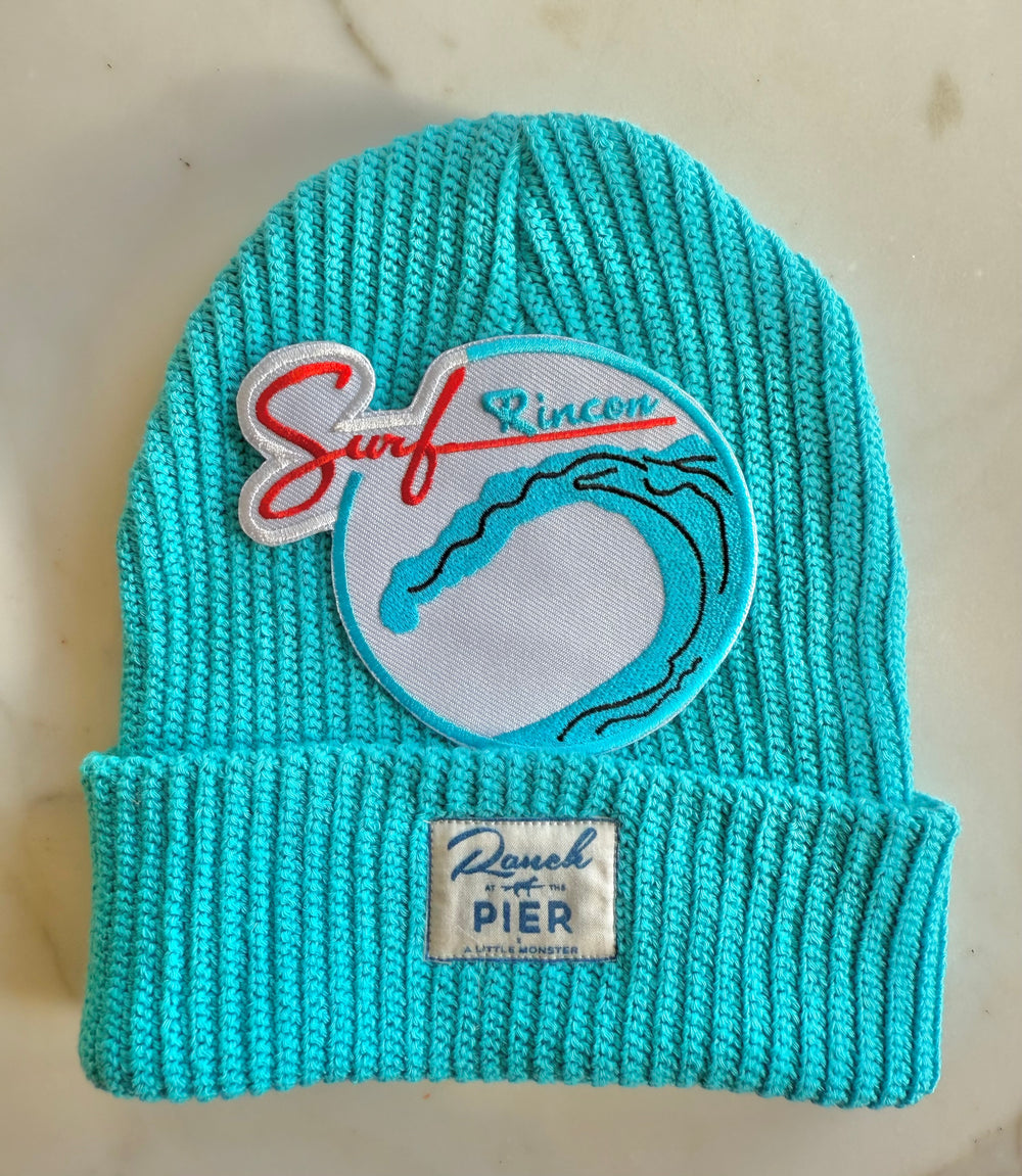 Blue Momo Beanie "Surf Rincon"/ 1 patch