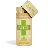 Organic Bamboo Bandages. PATCH is crafted with 100% organic bamboo fibre with the added natural goodness of activated charcoal, aloe vera and coconut oil.