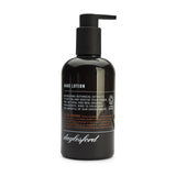 Daylesford organic hand lotion. Black bottle and black push down pump lid. Nourishing botanical extracts to soften and soothe your hands 99% natural and 85% organic ingredients. Bitter orange scent