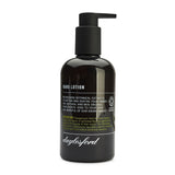 Daylesford organic hand lotion. Black bottle and black push down pump lid. Nourishing botanical extracts to soften and soothe your hands 99% natural and 85% organic ingredients. Geranium scent